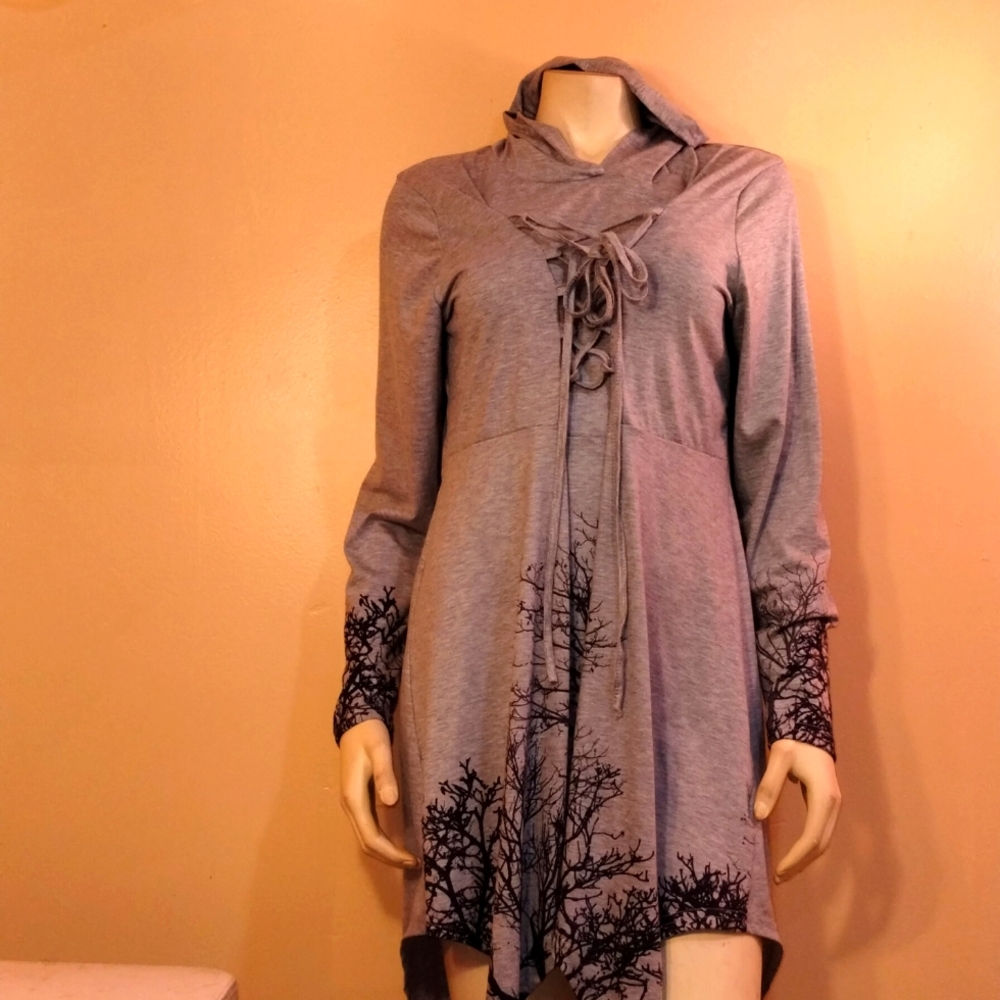 Hooded Shirt dress